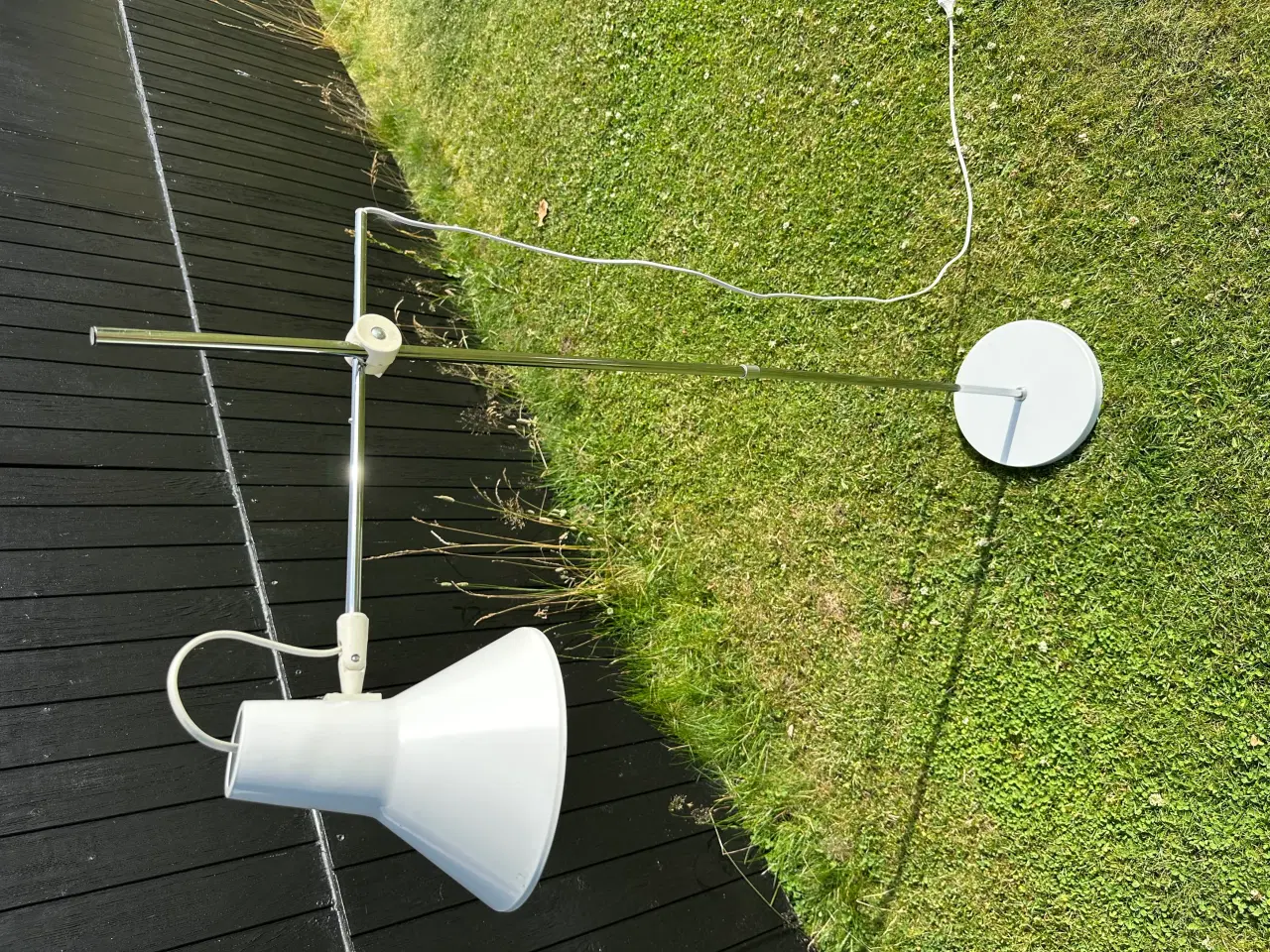 Billede 9 - Retro standerlampe i chrome og hvid