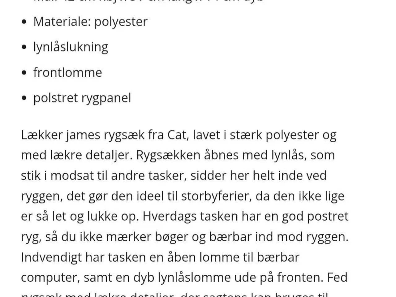 Billede 7 - CAT rygsæk 