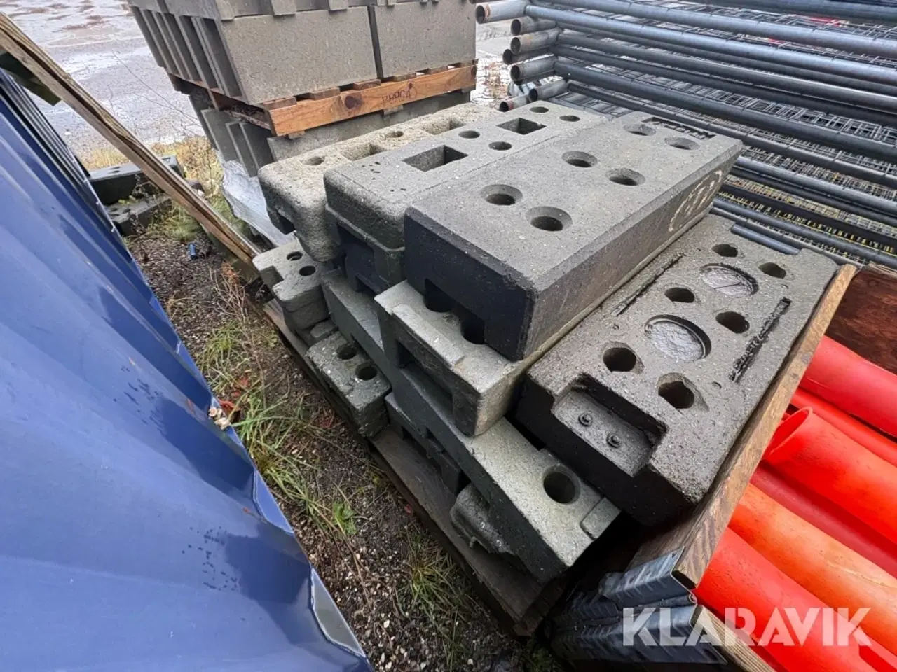 Billede 7 - Byggepladshegn med fødder 30 styk