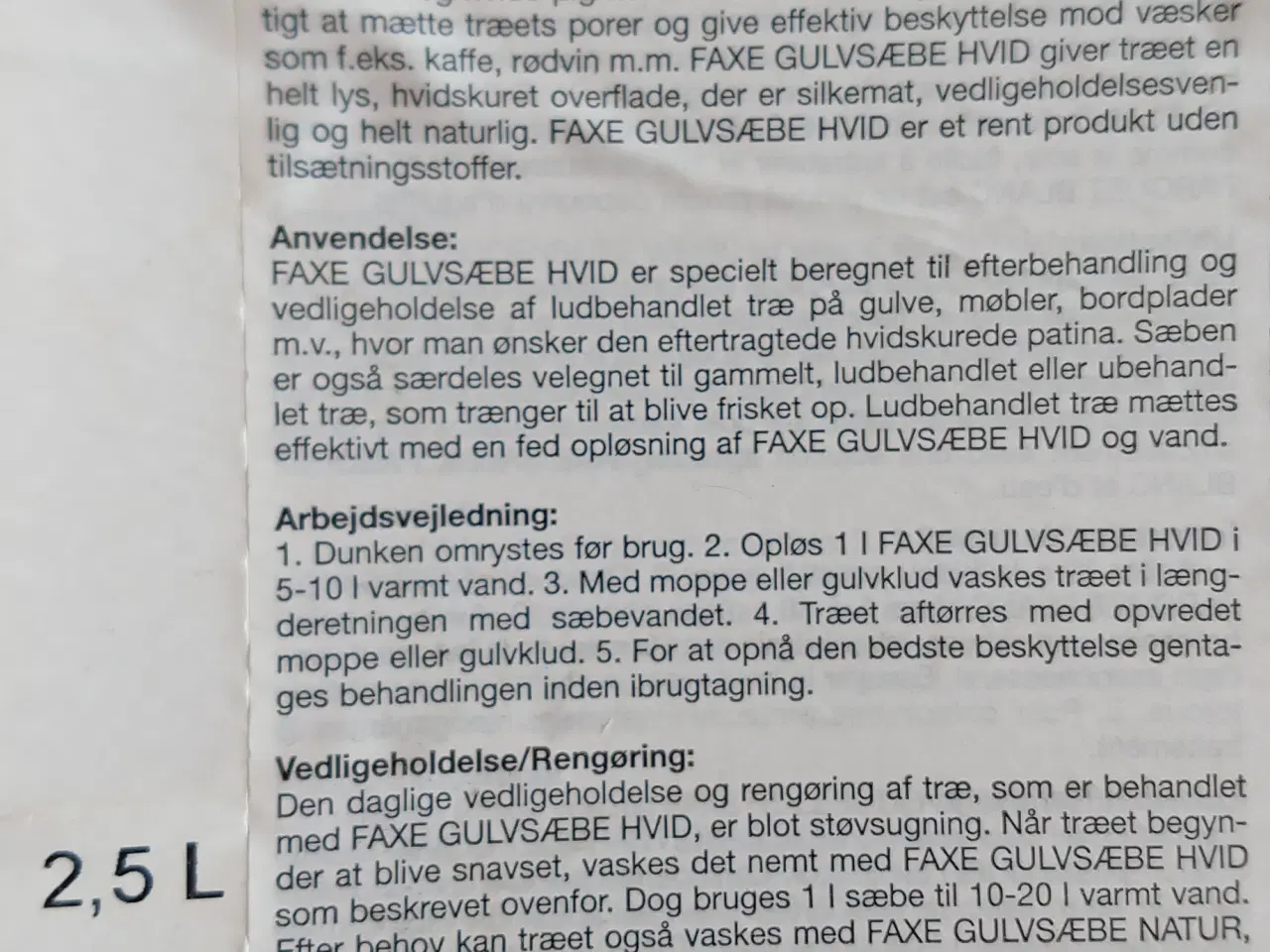 Billede 3 - Odense gulvsæbe fra  FAXE.