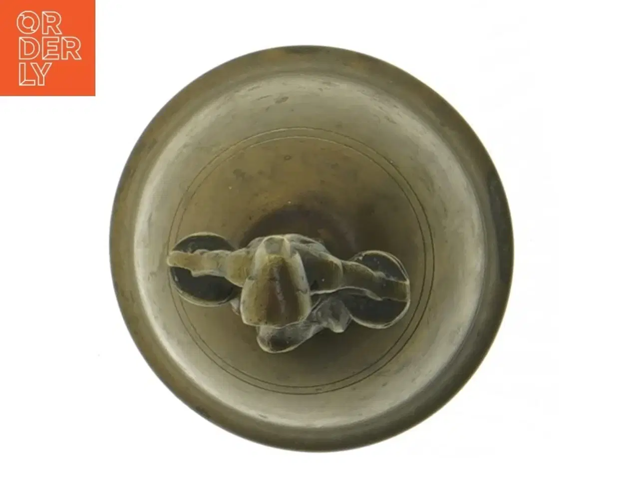 Billede 4 - Messingklokke med figur (str. 12 cm)