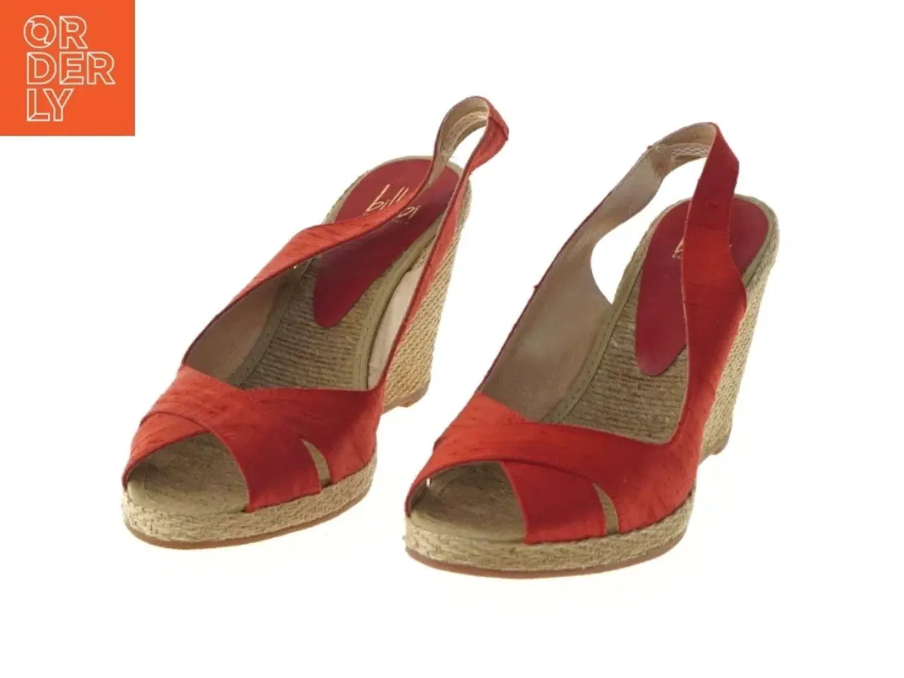 Billede 4 - Røde kilehælsandaler fra Billi Bi (str. 41 )