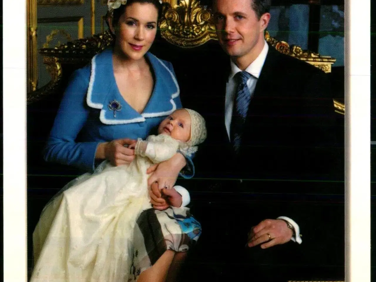 Billede 1 - Kronprinseparret og Prins Christian - Trojaborg ROY 15 - Ubrugt