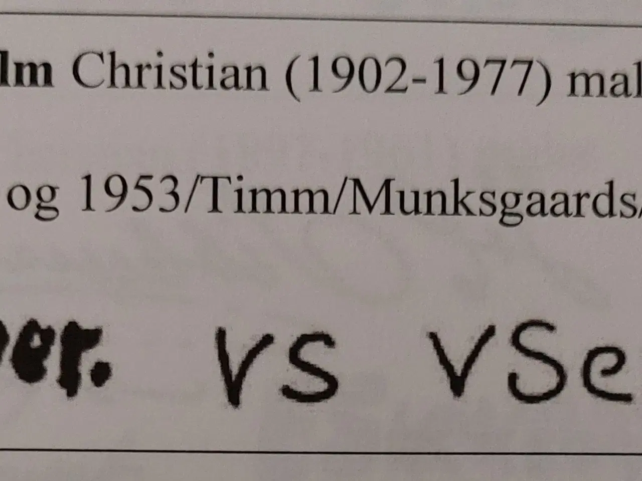 Billede 5 - VILHELM SERBER -( 1902 - 1977 ) -oliemaleri