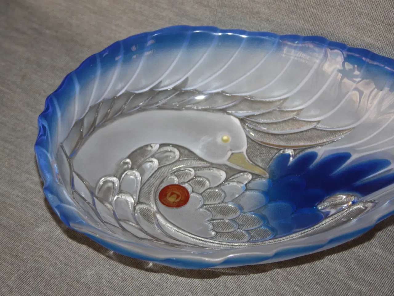 Billede 2 - Tysk fad fra Walther glas L.: 29 cm B.: 19,5 cm