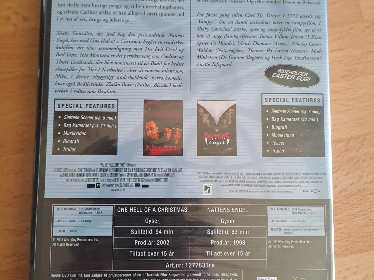 Billede 2 - 2 stk. Kult film - Ny.