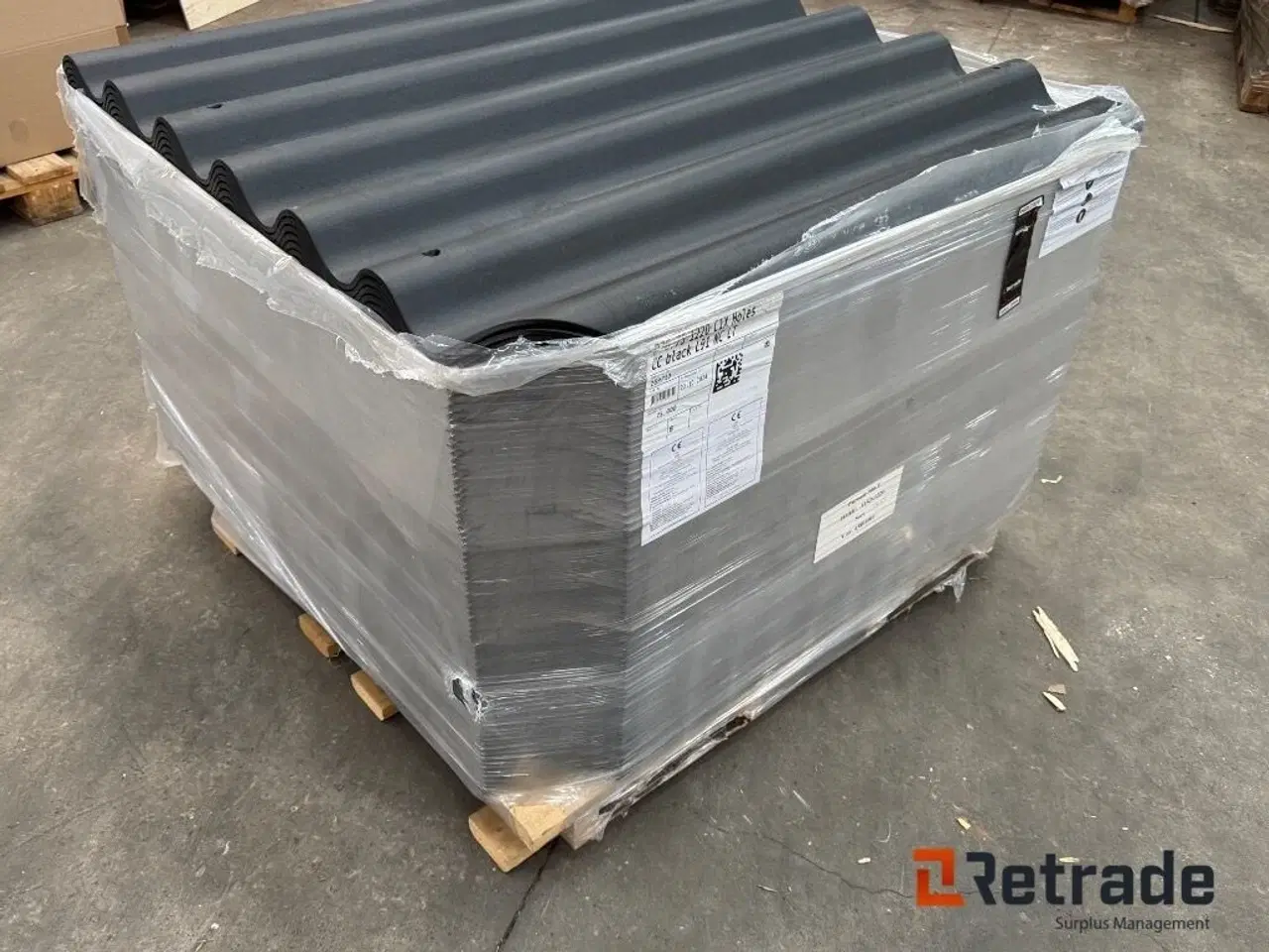 Billede 3 - - - - 225 stk. Fabriksnye Tagplader Euronit 700 T 1152x1220 mm