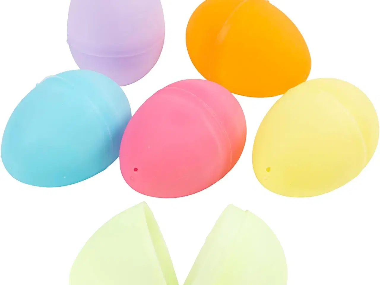 Billede 1 - Æg, H: 6 cm, diam. 4 cm, pastelfarver, 12stk./ 1 pk.