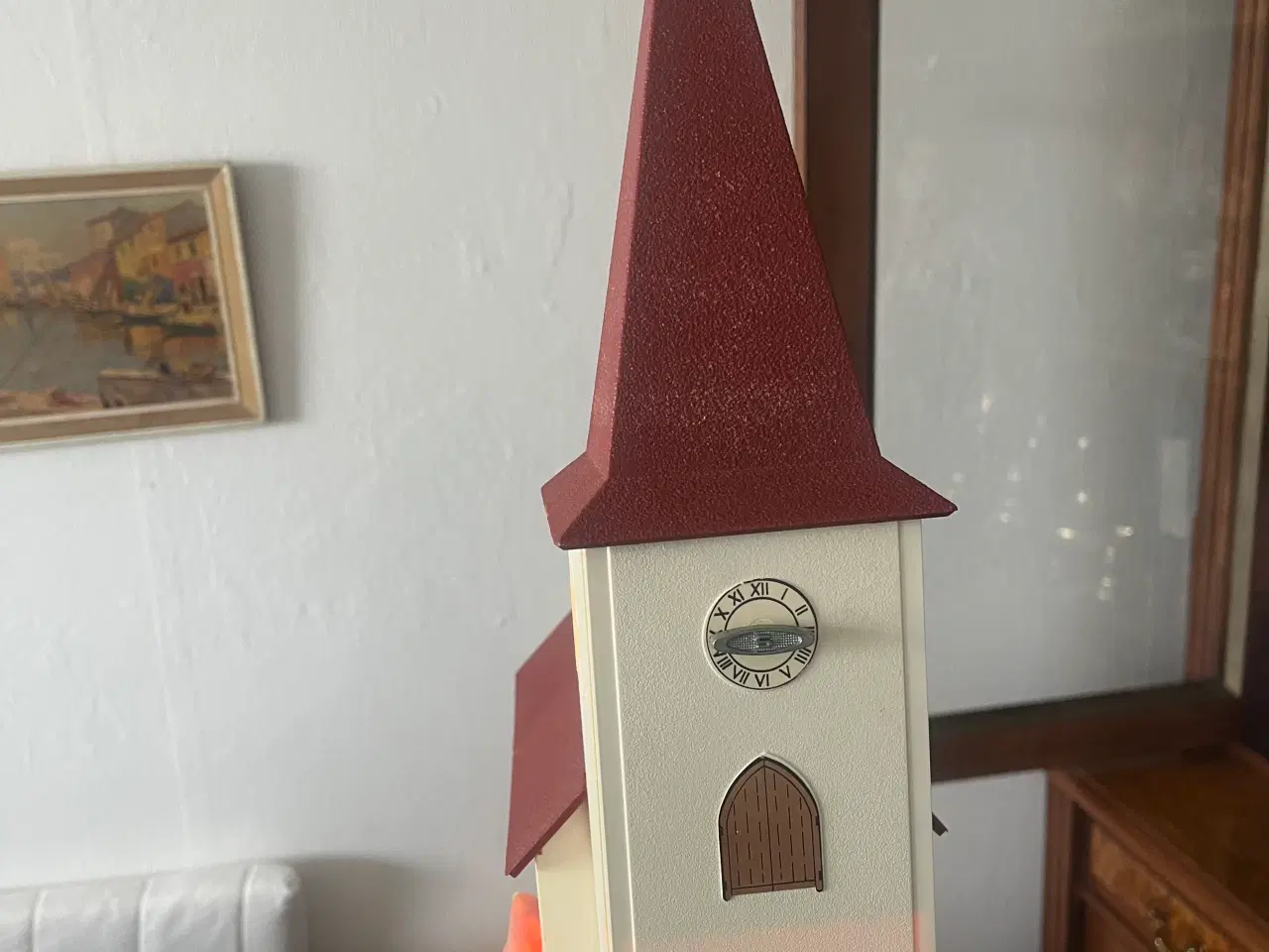 Billede 8 - Keramik nisser , kirke plastik- hus - juletræ