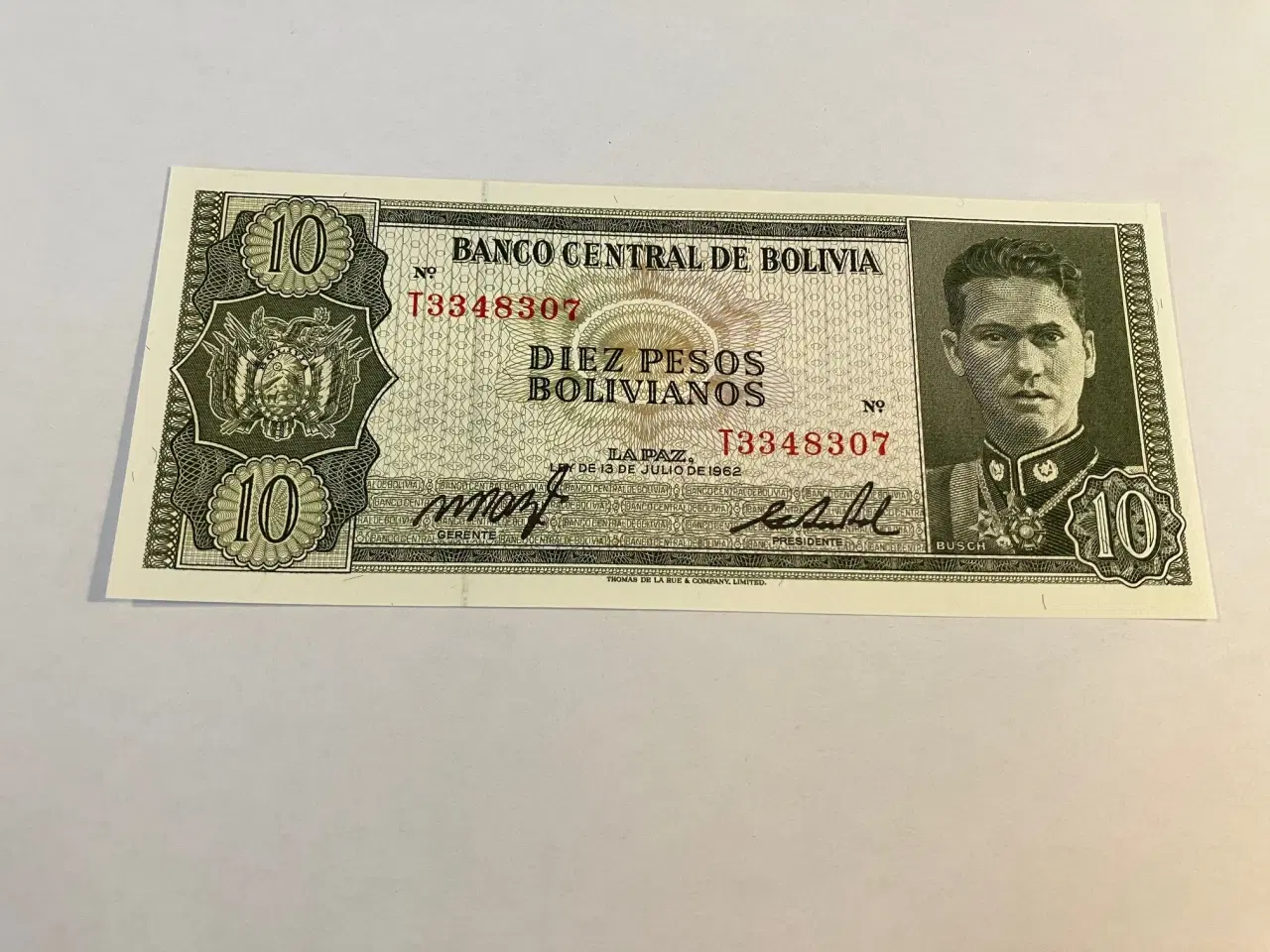 Billede 1 - 10 Pesos Bolivia 1962