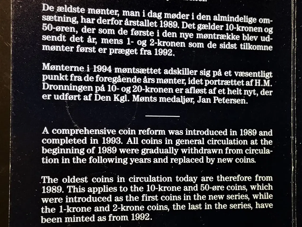 Billede 4 - DET KGL MØNTSÆT 1994  Margrethe II TOP Stand!