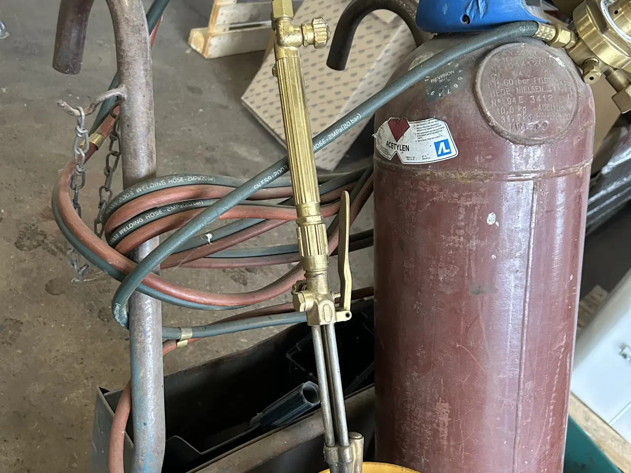 Billede 6 - Skærebrænder sæt på vogn 