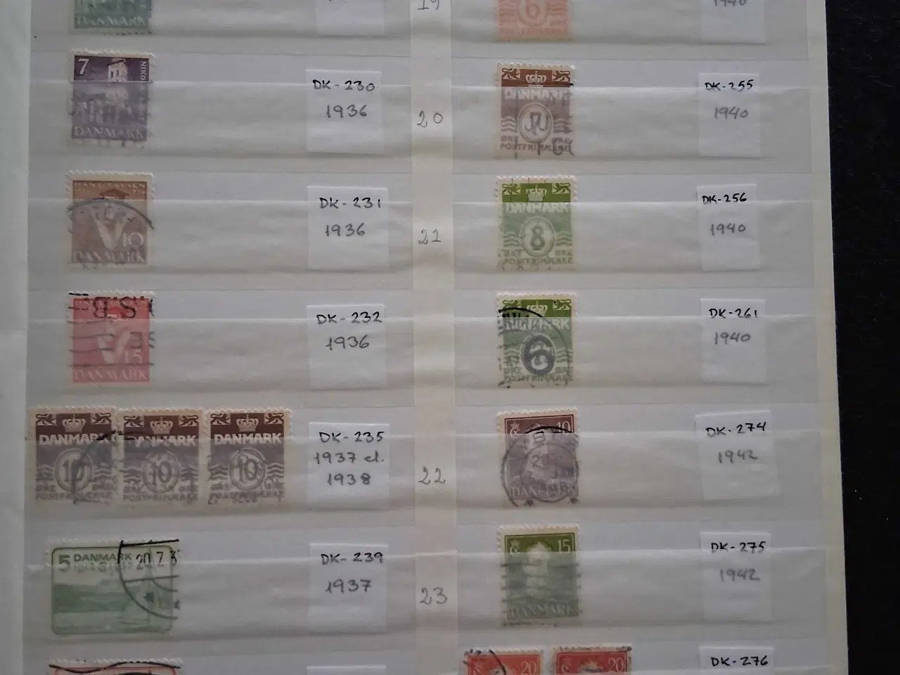Billede 4 - Samling af danske frimærker
