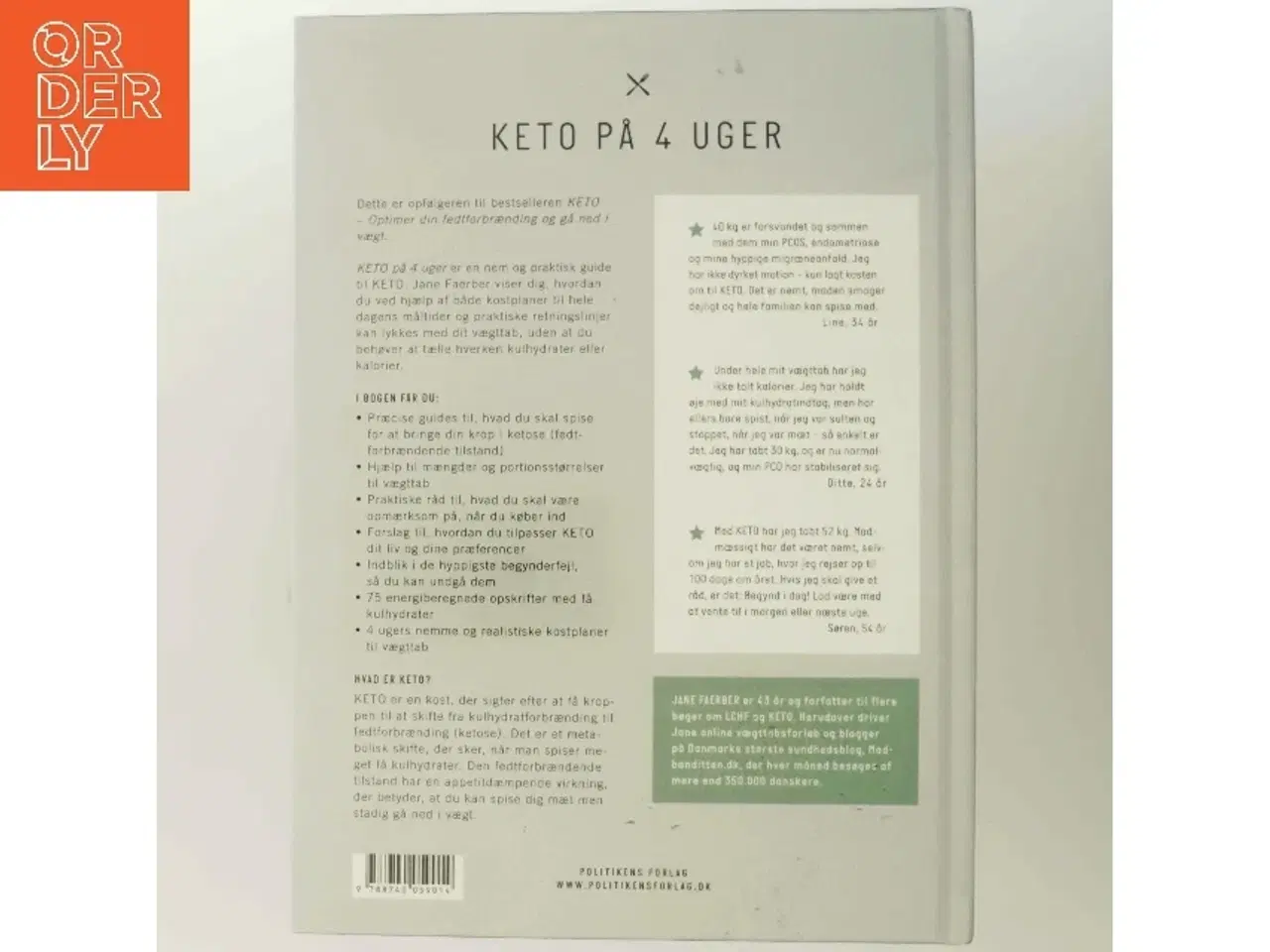Billede 3 - Keto på 4 uger af Jane Faerber (Bog)