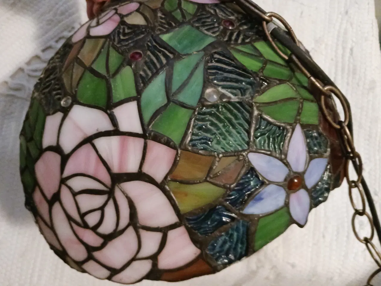 Billede 4 - Tiffany loftlampe gammel