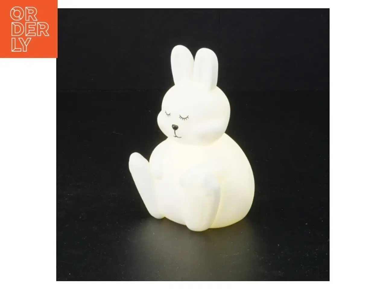 Billede 1 - Hvid kanin natlampe (str. 11 x 8 x 7 cm)