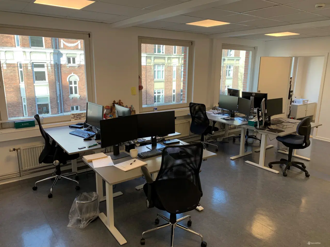Billede 4 - Møblerede kontorpladser på Frederiksberg C tilbydes