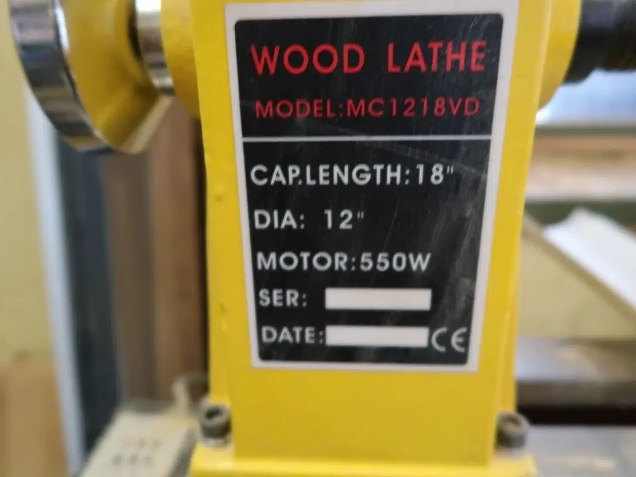 Billede 10 - Drejebænk TDB WOOD LATHE MC1218VD