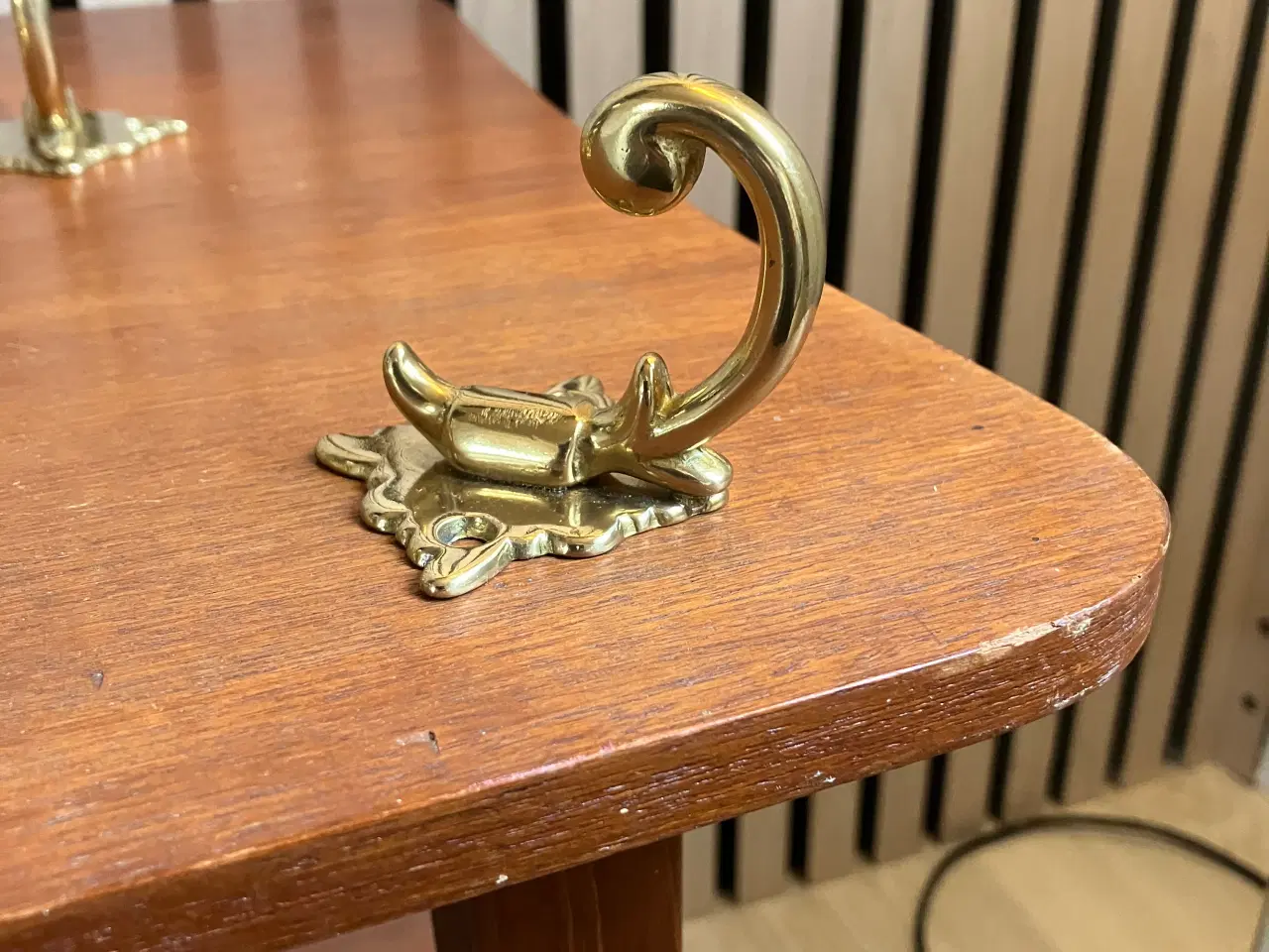 Billede 2 - Vintage Messing knager med patina