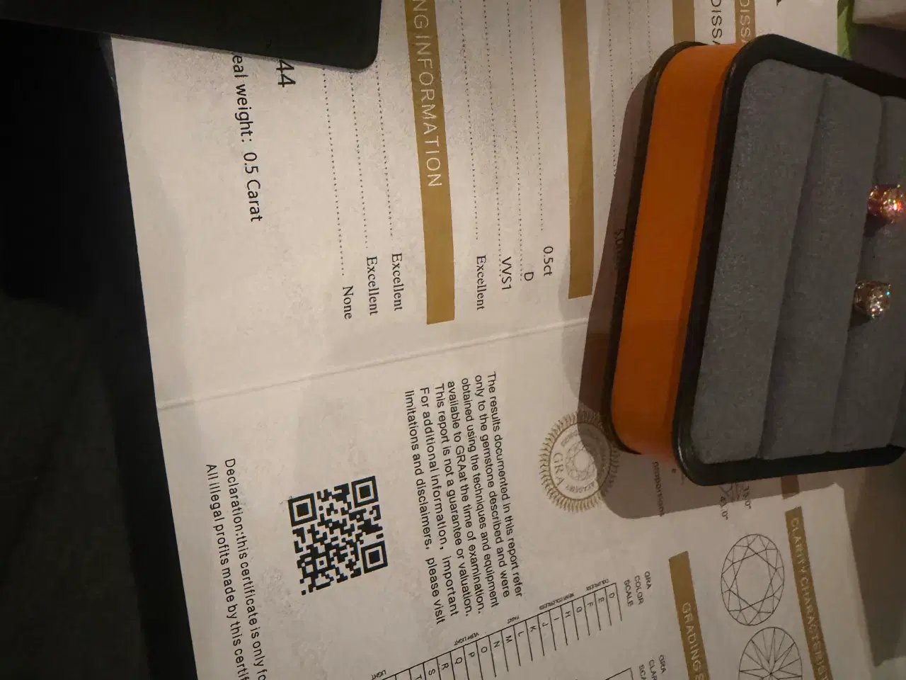 Billede 3 - 18karat Au750 0,5carat lab-grown moissanite 