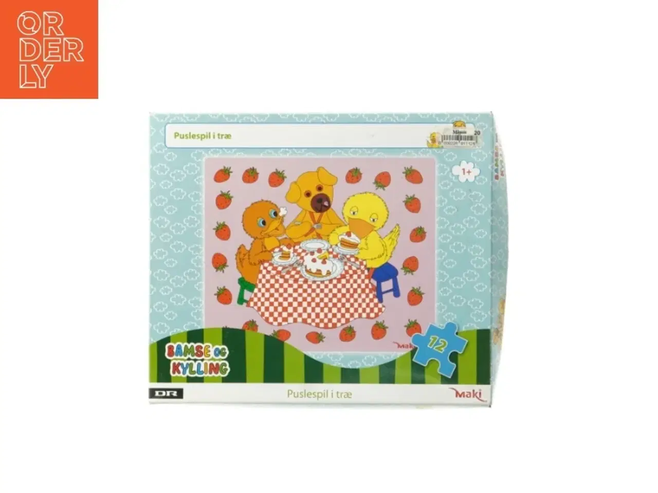 Billede 1 - Bamse og Kylling puslespil i træ fra DR (str. 25x21 cm)