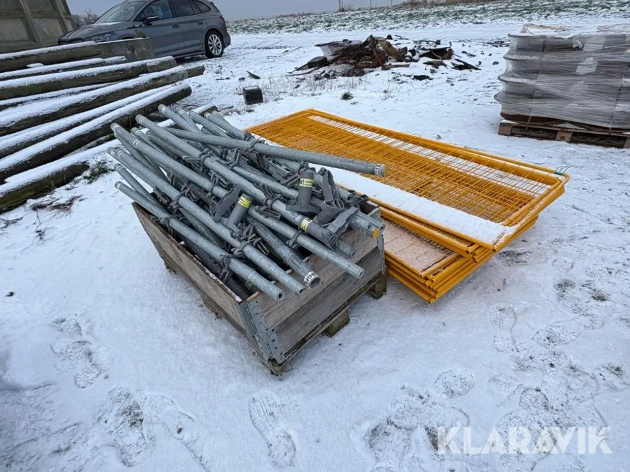 Billede 2 - Byggepladshegn med ben 14 fag