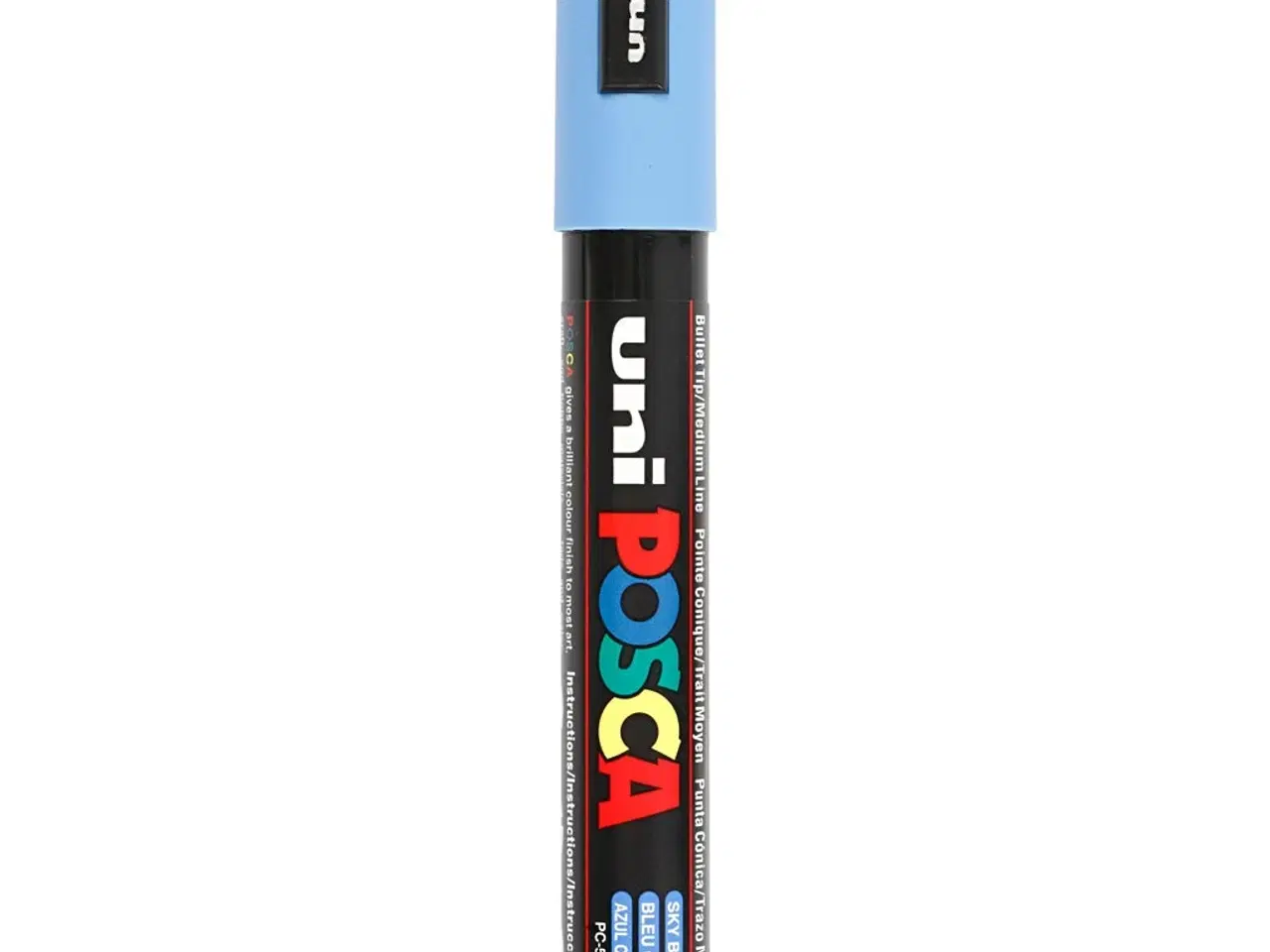Billede 1 - Posca Tusch, PC-5M, streg 2,5 mm, medium, himmelblå, 1 stk.