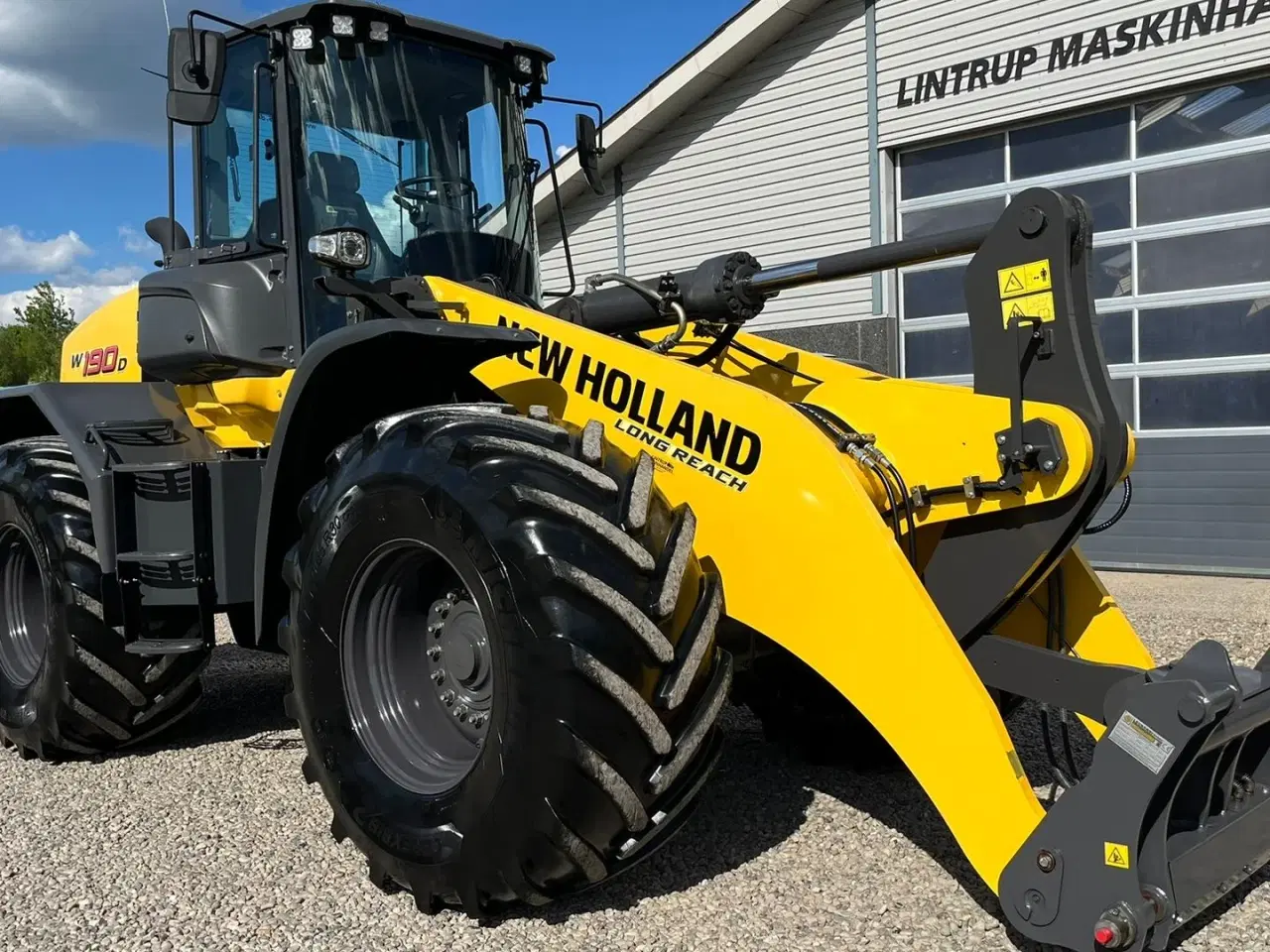 Billede 19 - New Holland W190D DK-Model. LONG REACH med de høje VF 710/65R30 hjulmontering
