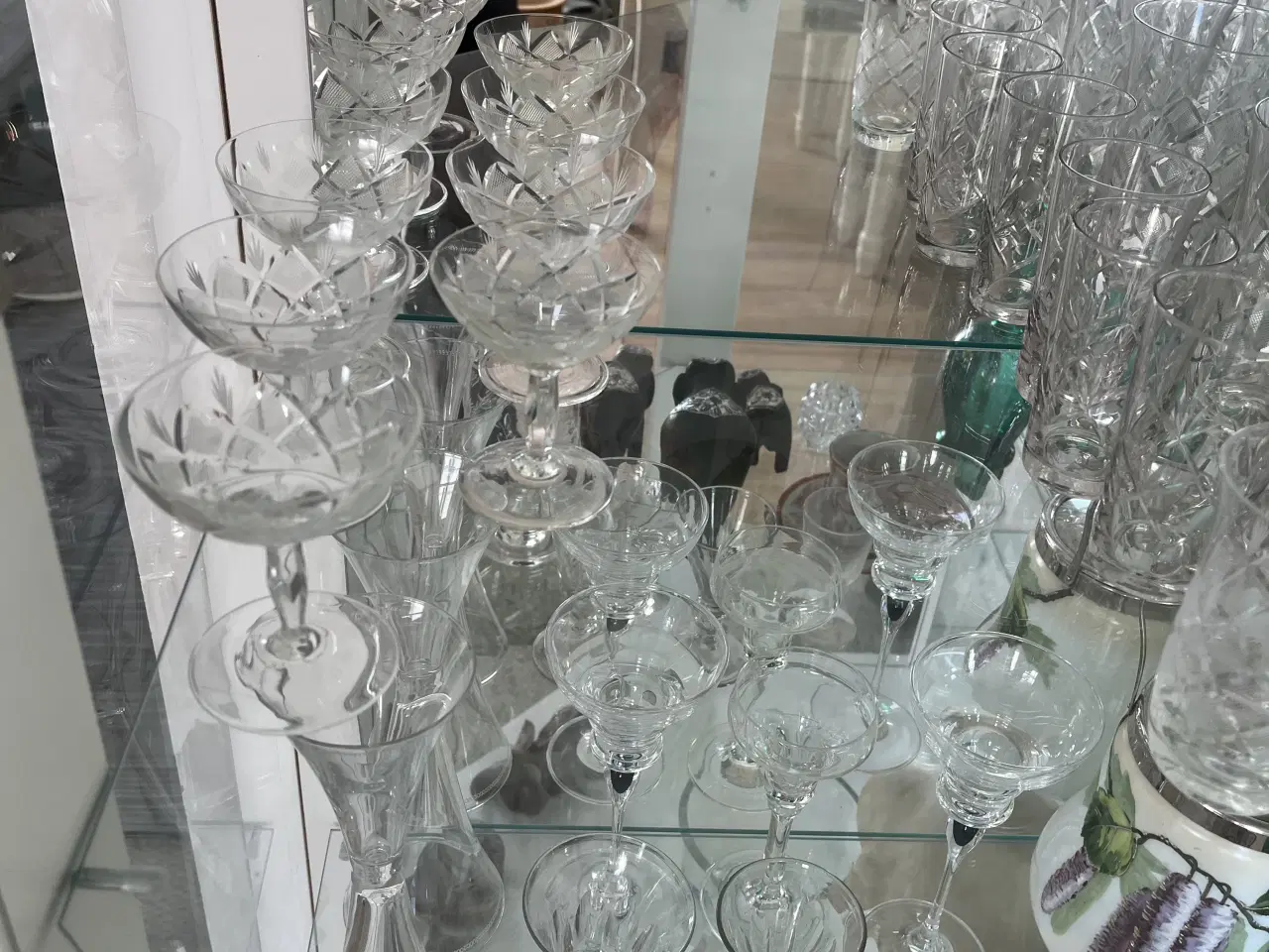 Billede 3 - Lyngby glas  Vin Antik