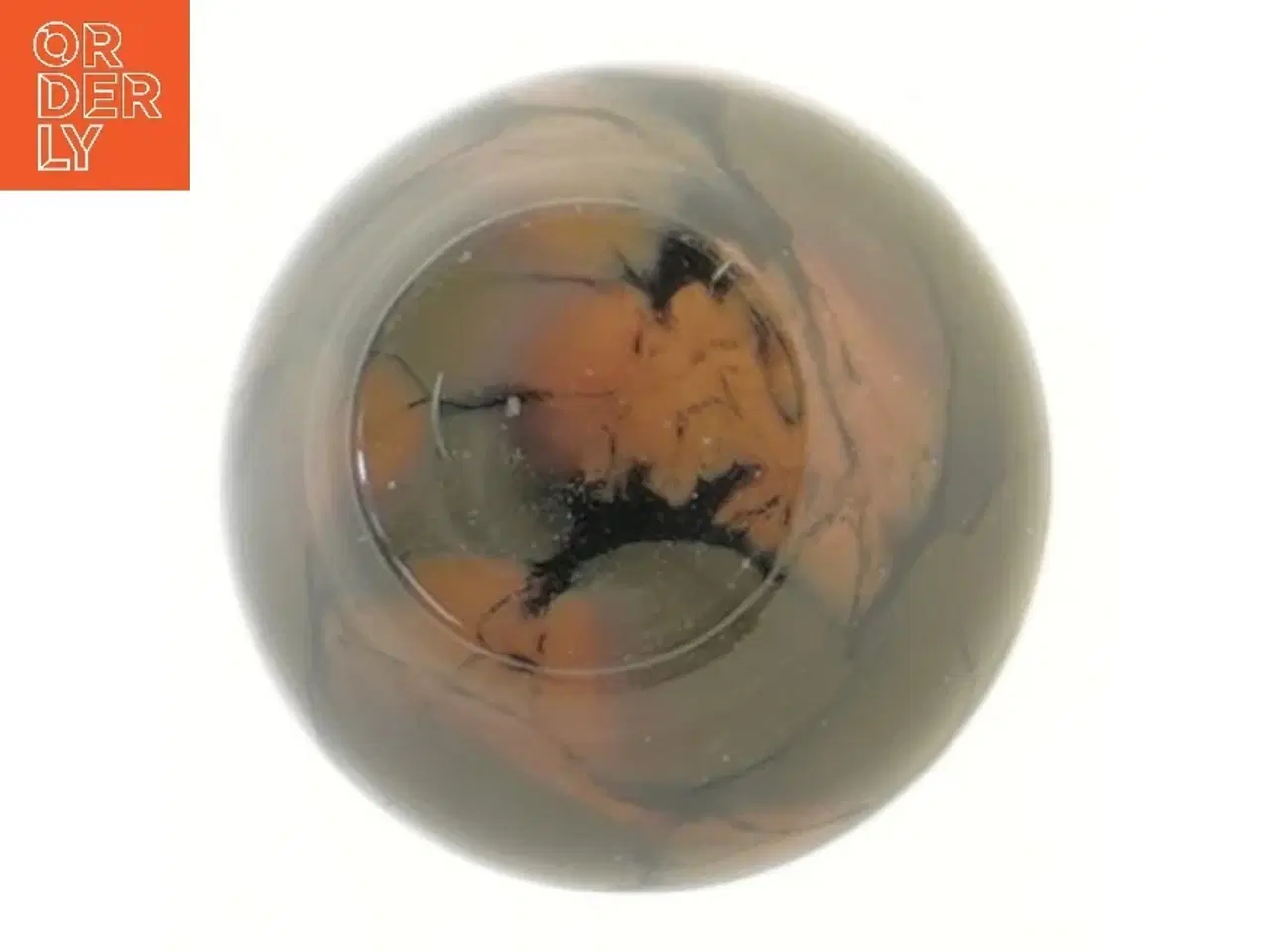 Billede 3 - Moreno håndlavet Glasvase med farvet mønster (str. 13 cm)