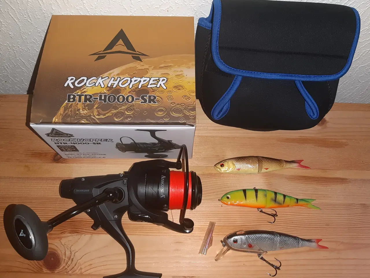 Billede 1 - Baitrunner hjul med fletline og grej. Nyt.