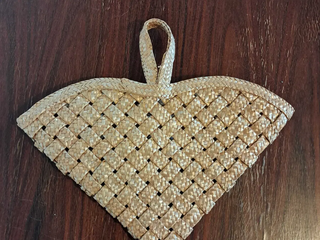 Billede 1 - Flet julehjerte i naturfibre
