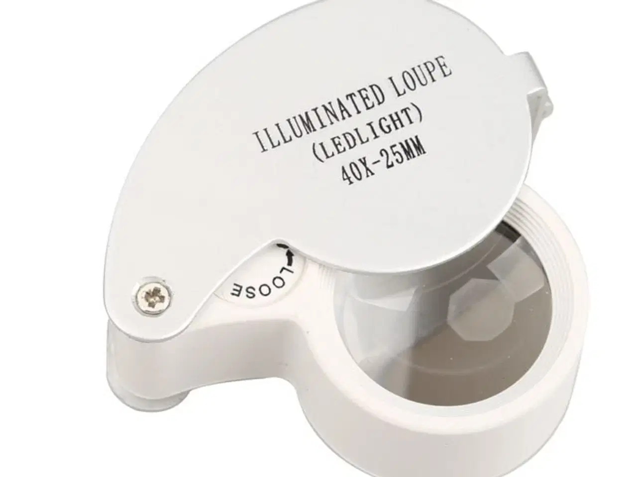 Billede 1 - Sammenfoldelig lup med LED lys - HELT NY