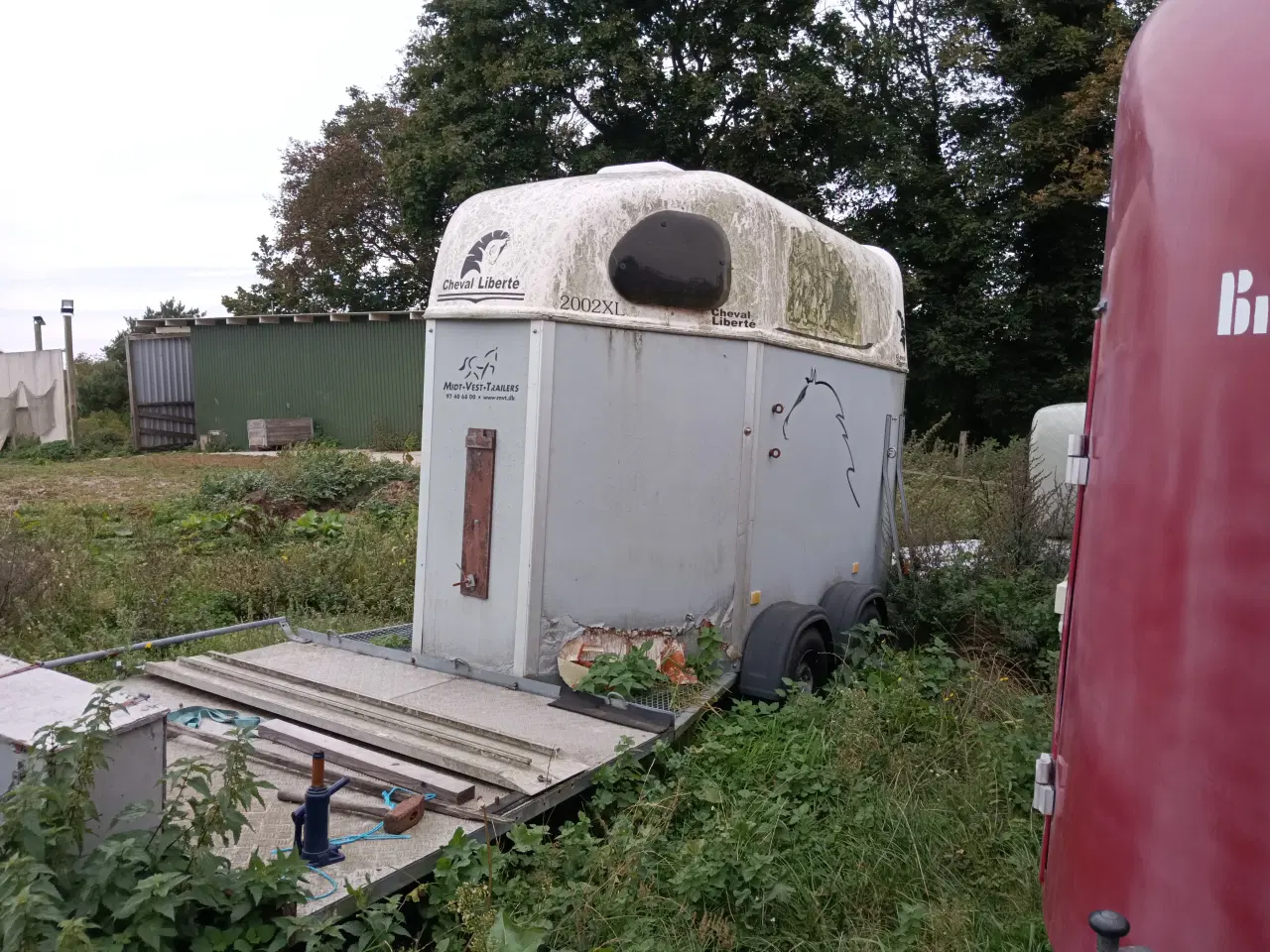 Billede 4 - Hestetrailer med plads til vogn 