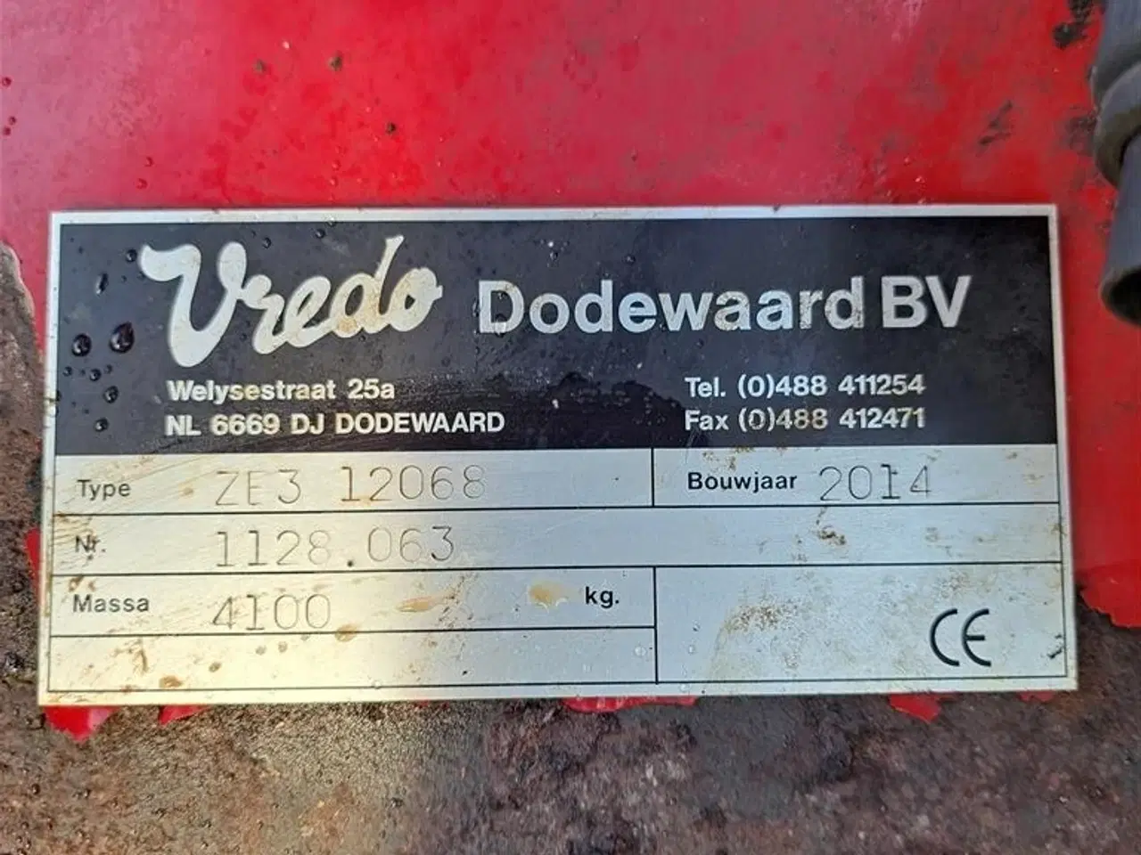 Billede 6 - Vredo ZB3 12068 Der er monteret 2 X 2 støttehjul i front.