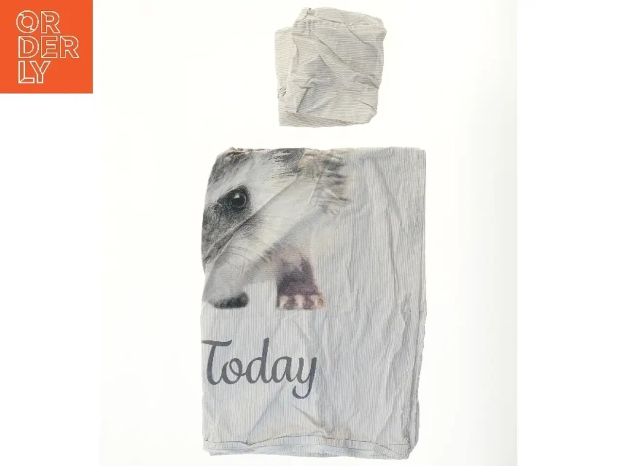 Billede 2 - Dynebetræk med pindsvinemotiv (str. 128x89 & 45x38 cm)