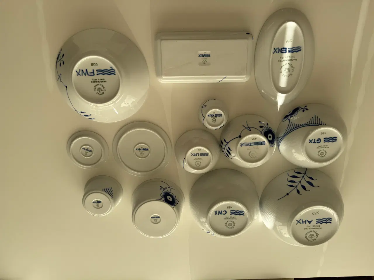 Billede 2 - Royal Copenhagen blå mega riflet 