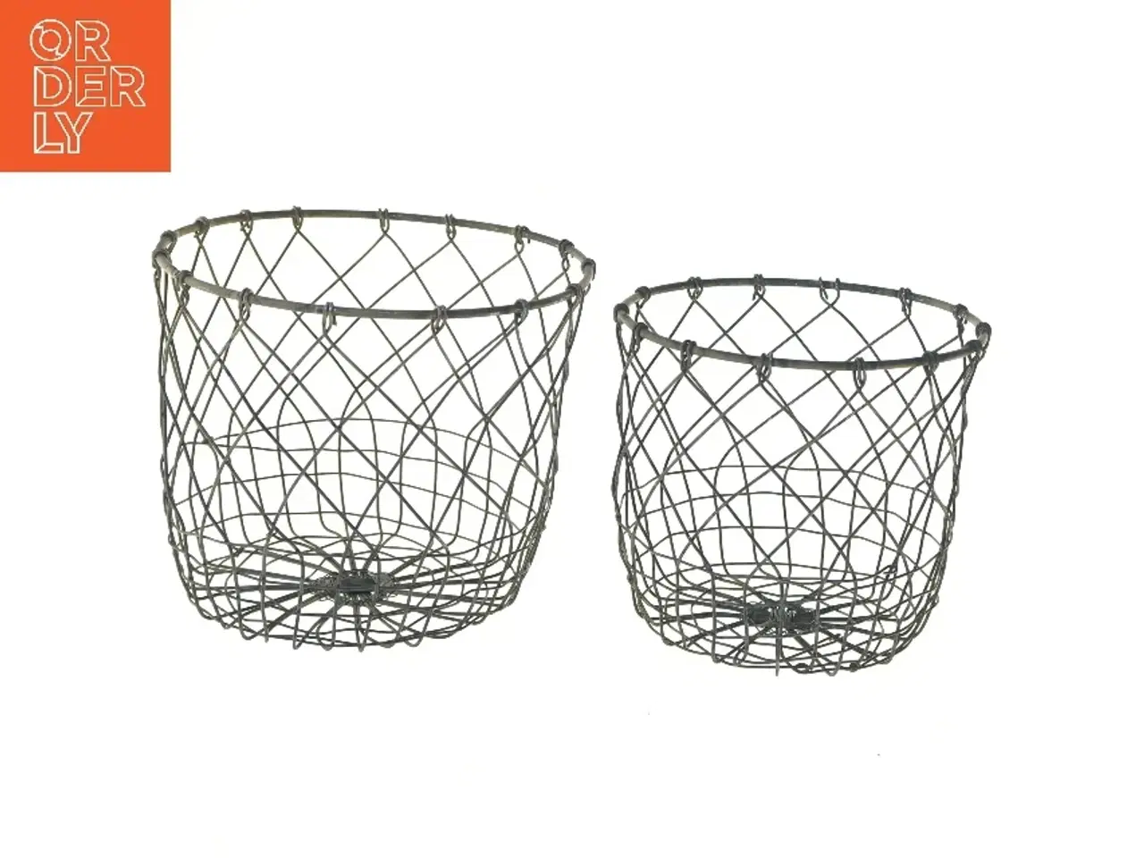 Billede 1 - Trådkurve sæt (str. Ø 19 og 16 cm)