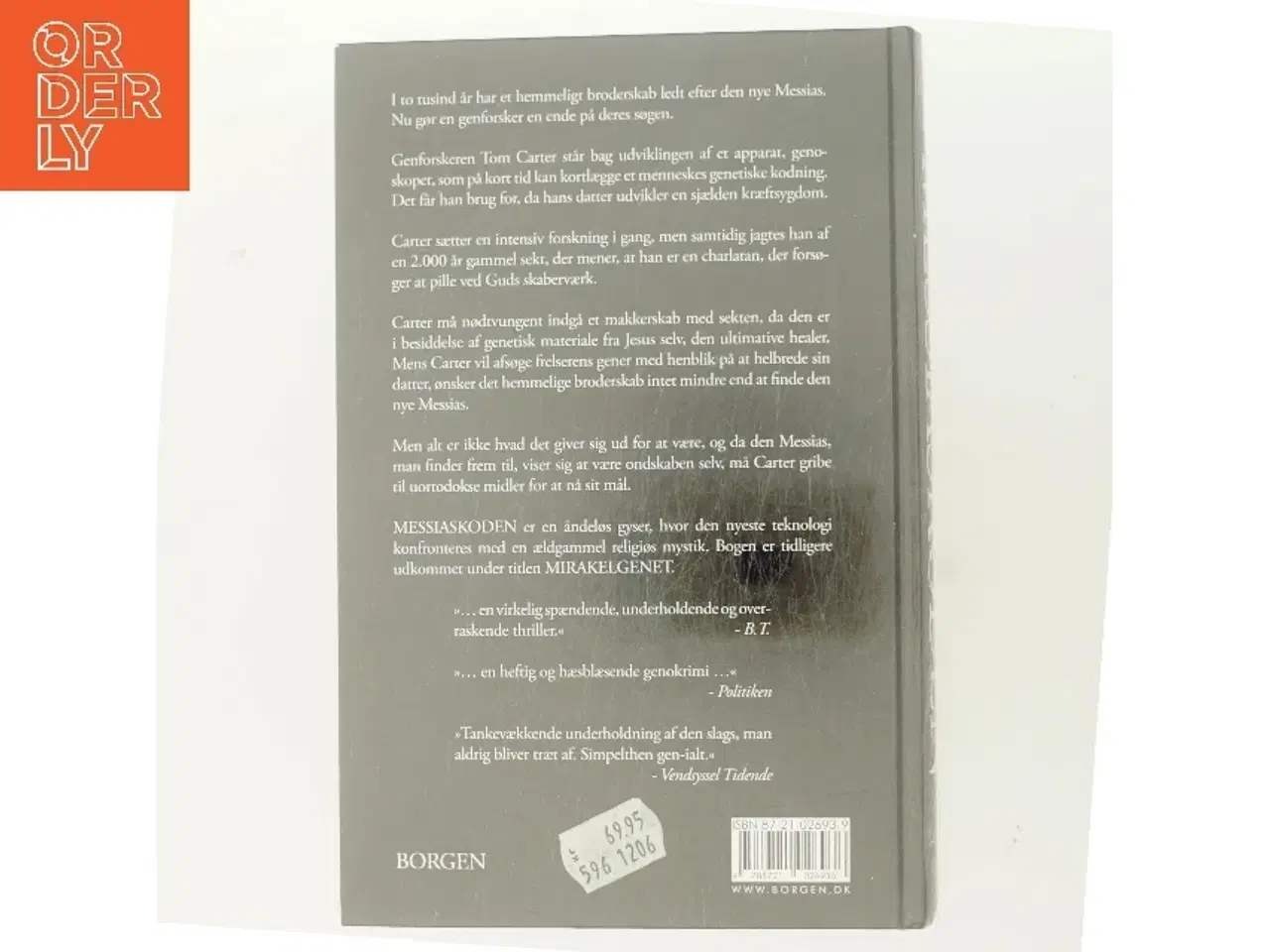 Billede 3 - Messiaskoden af Michael Cordy (Bog)