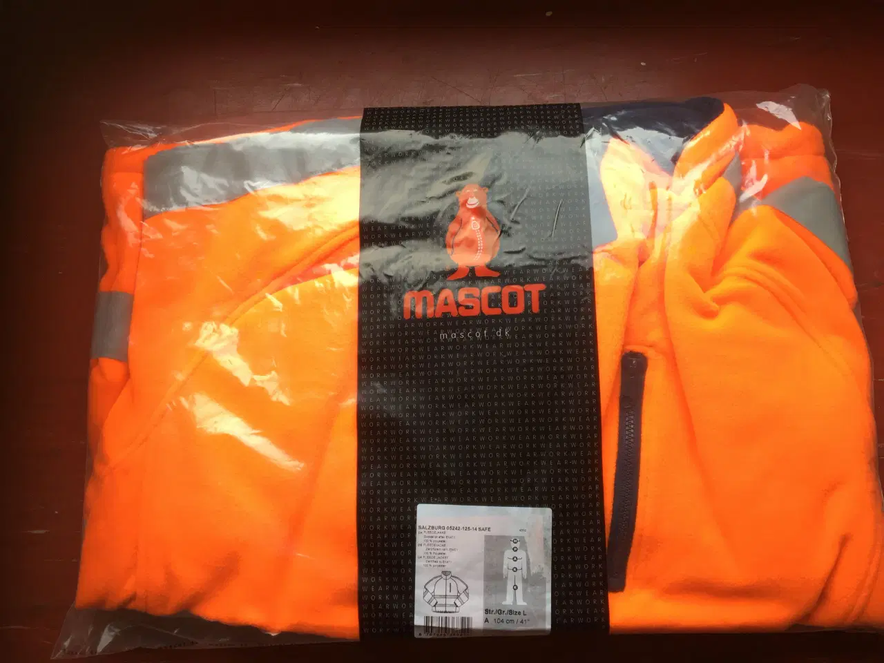 Billede 2 - Arbejdstøj Orange Fleece jakke med refleks