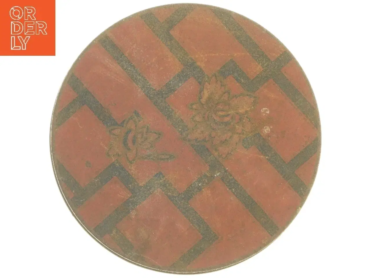 Billede 4 - Vintage rund kagedåse med blomstermønster (str. Ø 25x13 cm)