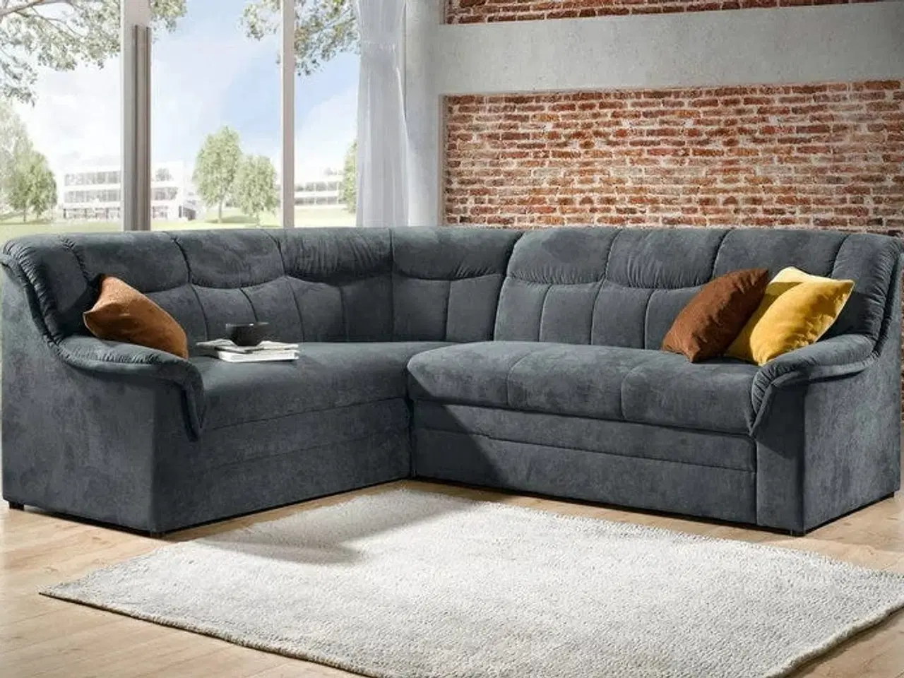 Billede 3 - Hjørnesofa grå stof