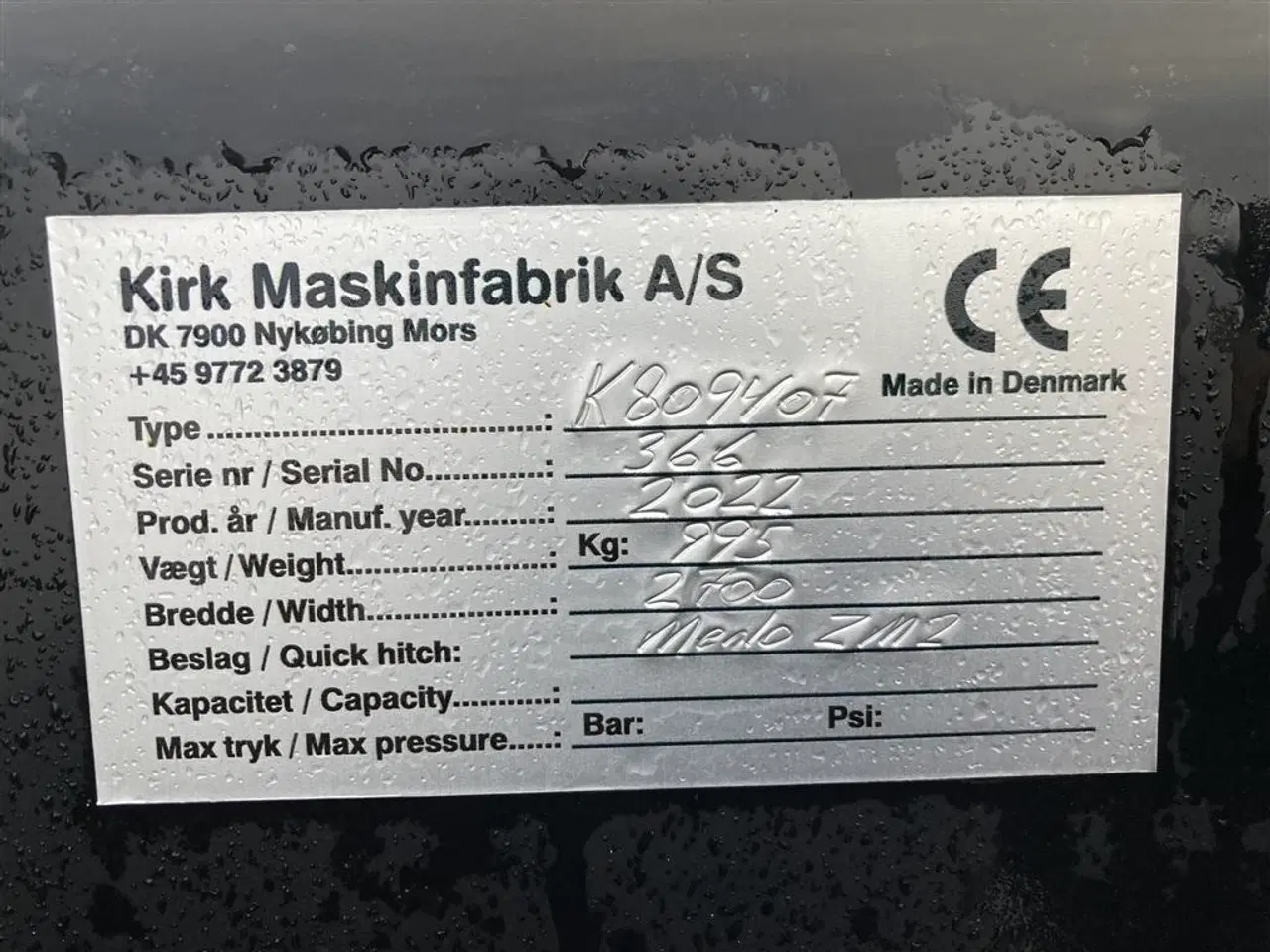 Billede 12 - Merlo ZM2 Stor læsseskovl med ophæng til Merlo ZM2