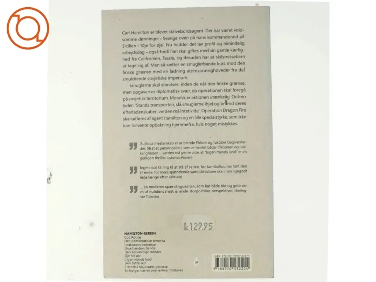 Billede 3 - Ingen mands land af Jan Guillou (Bog)