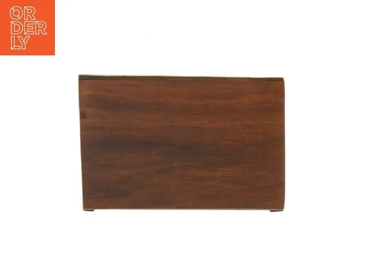 Billede 6 - Træ organisator brevholder med indlæg af guld (str. 15 x 10 x 6,5 cm)