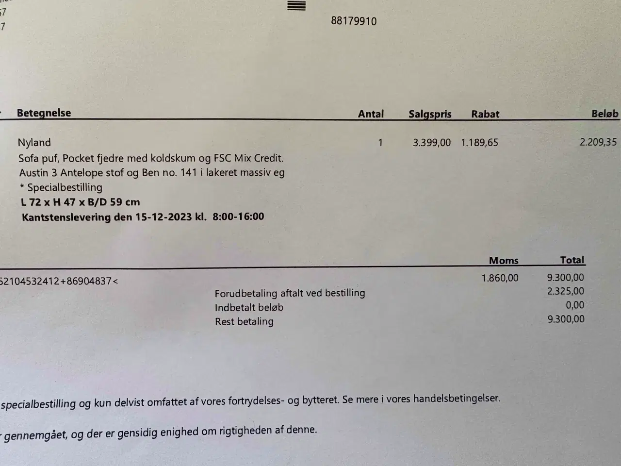 Billede 6 - Sofa med puf 