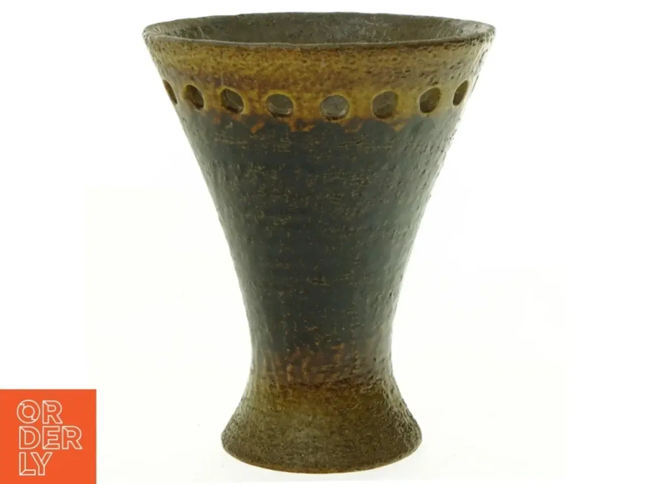 Billede 1 - Keramik Lampe skærm med lys huller (str. 15 x 19 cm)