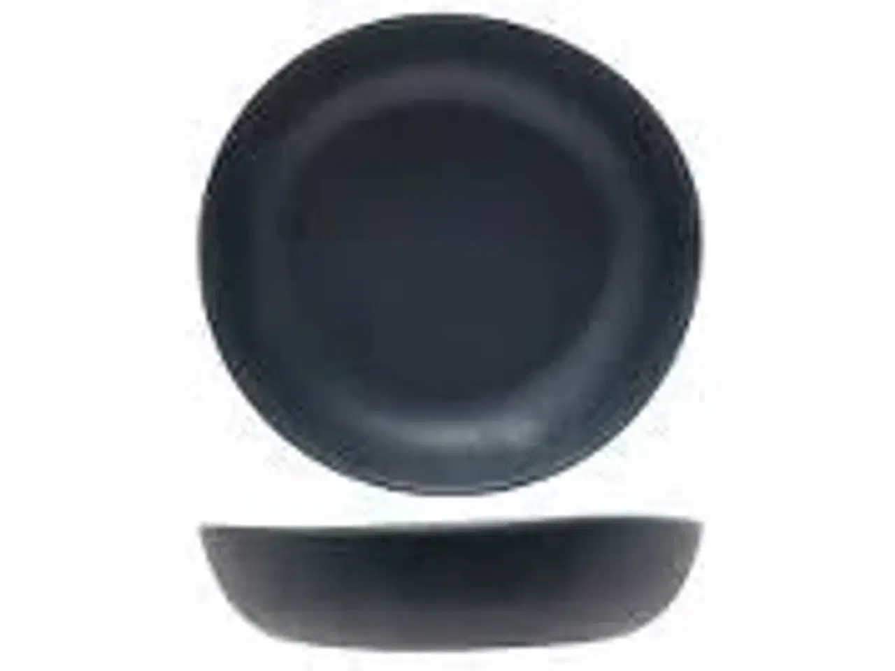 Billede 1 - 65 stk. Tallerken melamin dyb antrasit 210 mm Kupo