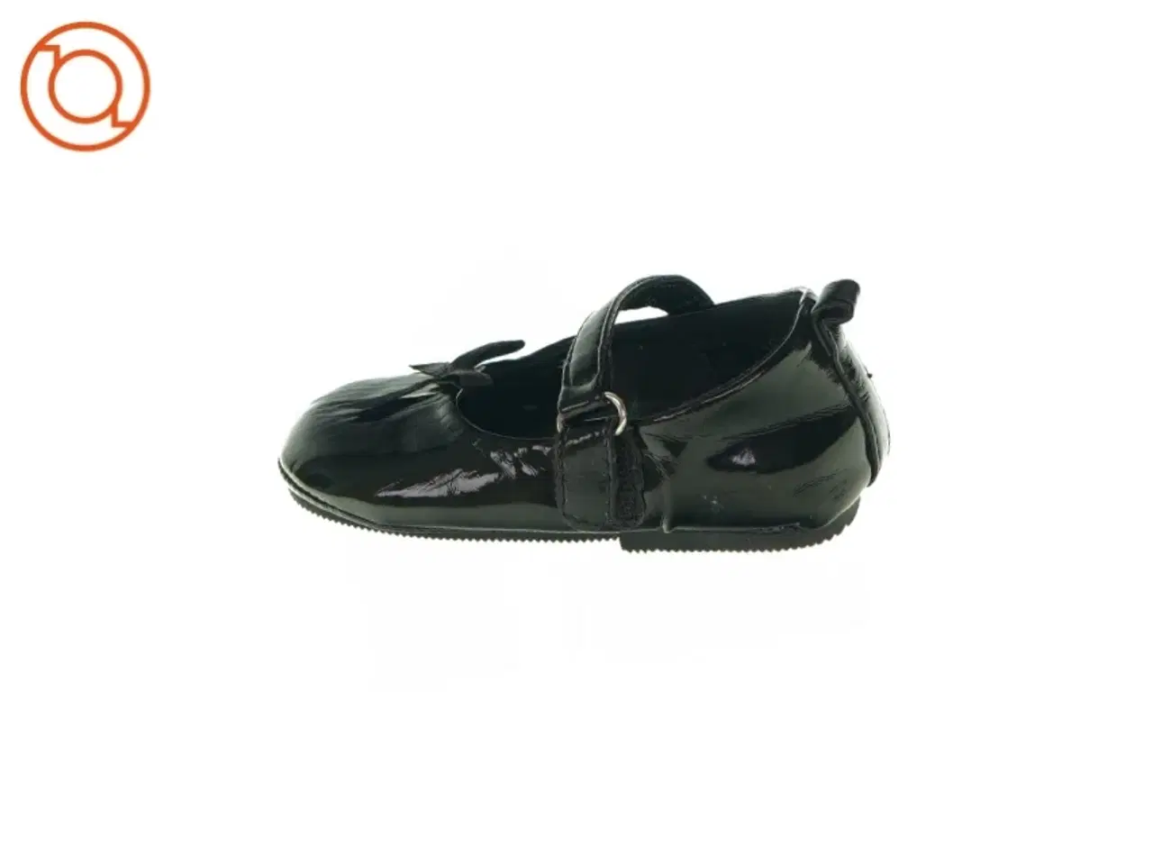 Billede 1 - Babysko i sort med sløjfe