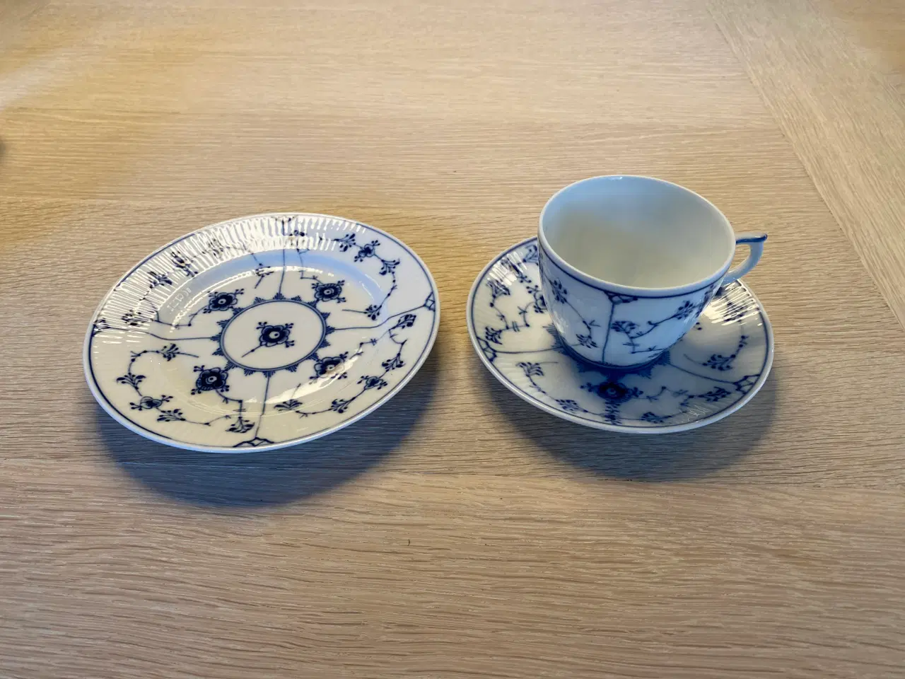 Billede 2 - Musselmalet riflet - kaffeservice